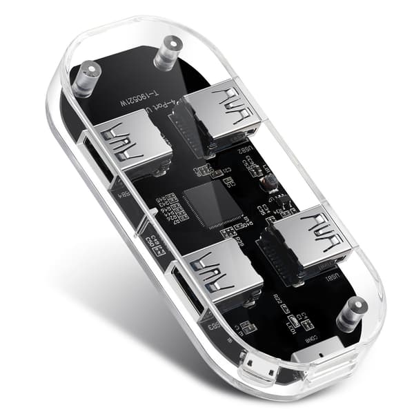 Adapter - Usb Hub Multiport, 4 porte fuldt transparent Usb 3.0 Hub
