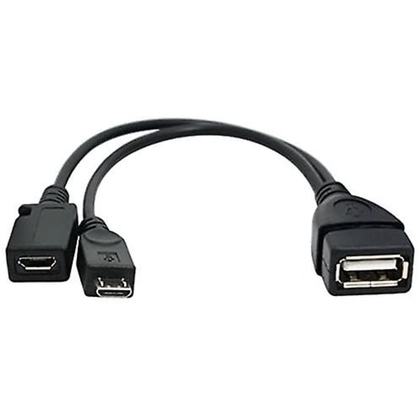 USB till likström 2,0 mm-kabel, hörlurar USB likströmsladdare 25 Pack