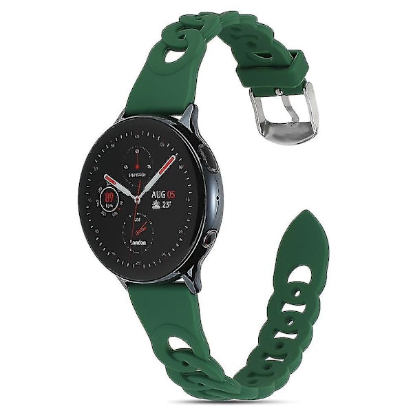 Til Garmin Venu 2 Plus/Samsung Galaxy Watch4 Watch Band 20mm Circle Design Udskiftningsrem Turquoise, Army Green G Samsung Galaxy Watch A