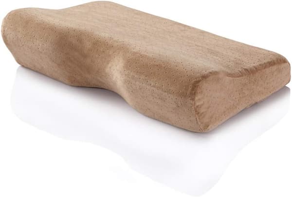 Memory Foam Cervicalkudde för Nacke och Axel, för Sidsovare (Ljusbrun) Light Brown