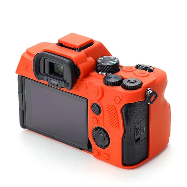 Etui til Sony A7R5/A7R V/Alpha 7R V, blød silikone (kompatibel, orange)