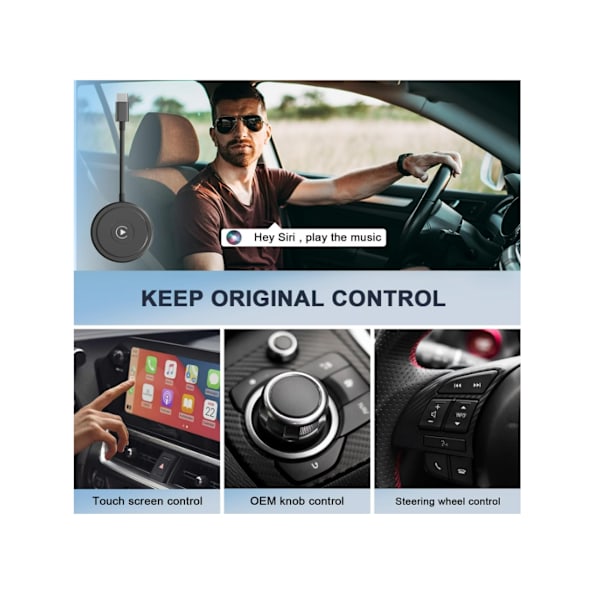 Carplay Adapter Utan Uppdatering Konvertera För Apple Svart