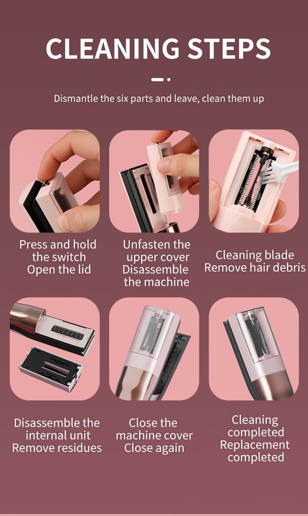 Hårtrimmer Split Remover Tørt Skadet Sprø Automatisk Trim Split (Beige) Beige