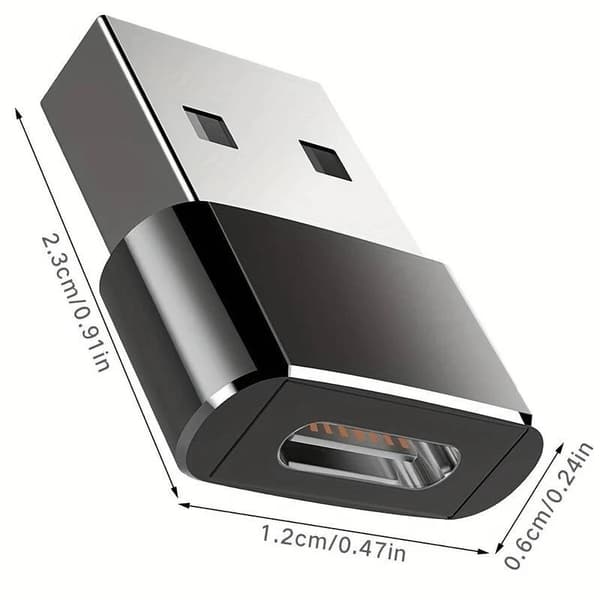 Sovitin - USB-C 2.0 A-urosmuunnin OTG (5 kpl)