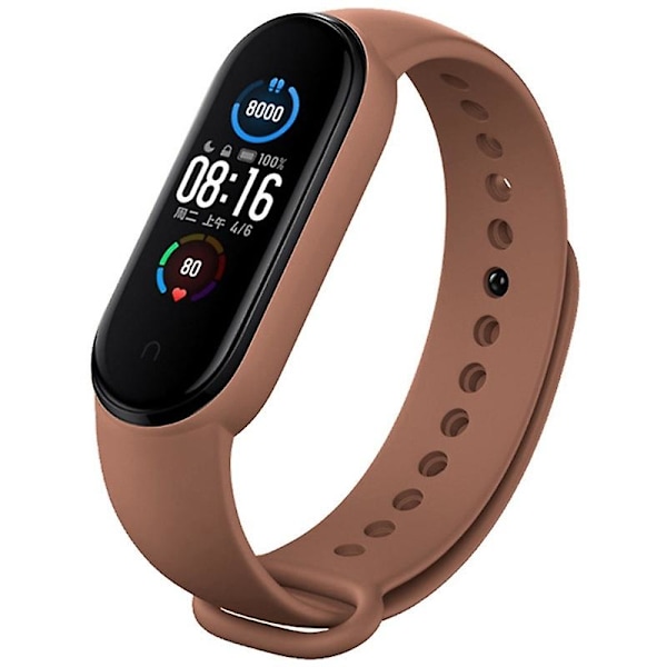 Silikone urrem til Xiaomi Mi Band 6 (CA8856) Brown