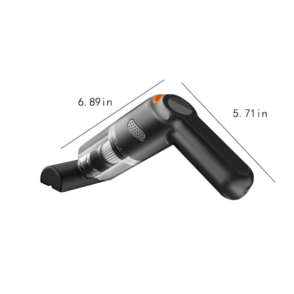 Trådløs bilstøvsuger, 120W (Svart)