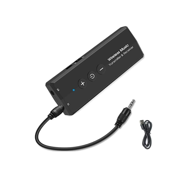 USB Bluetooth 5.0 Dongle Adapter til PC, 3 i 1 Bluetooth Transmitter Receiver/3.5mm Trådløs Lydadapter,