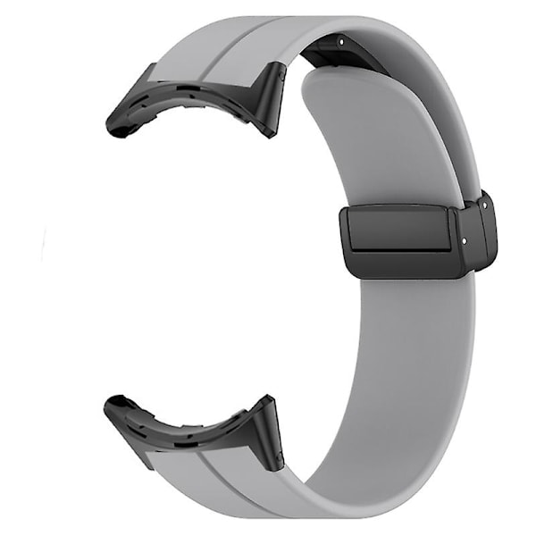För Pixel Watch 2 Flexibelt silikonarmband Justerbart magnetiskt armband Gray