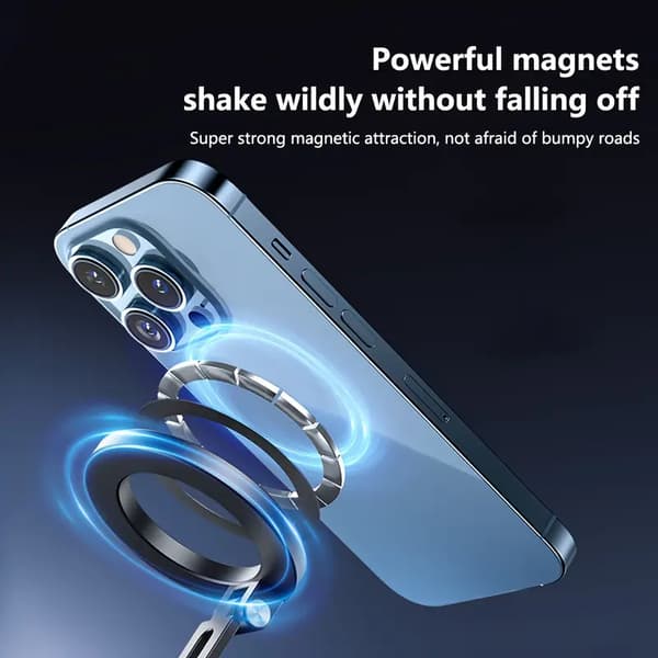 Bilholder for magnetisk med 360° rotasjon, for iPhone og Android-enheter