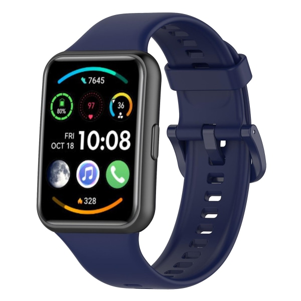 Gummirem till Huawei Watch Fit 2 för Smart Armband Armband Tillbehör Förbud Green