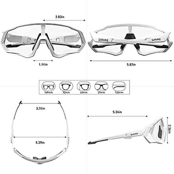 Pyöräilylasit Miesten Photochromic Aurinkolasit Naiset Mtb Maastopyörä Polkupyörä color 3