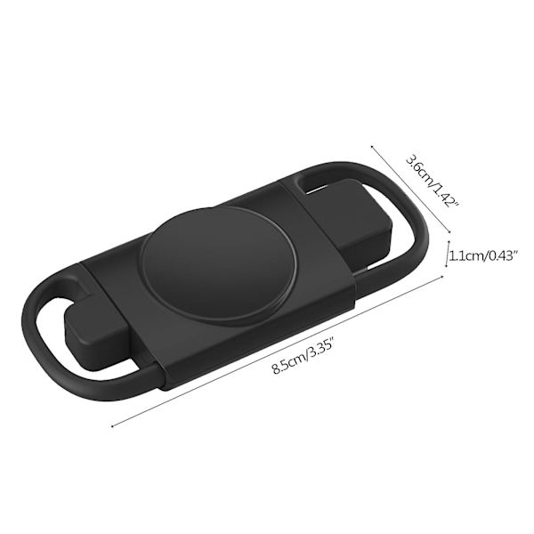 Magnetisk trådlös USB 2 i 1 Laddningsdocka Laddare Adapter för GalaxyWatch 3/4 White