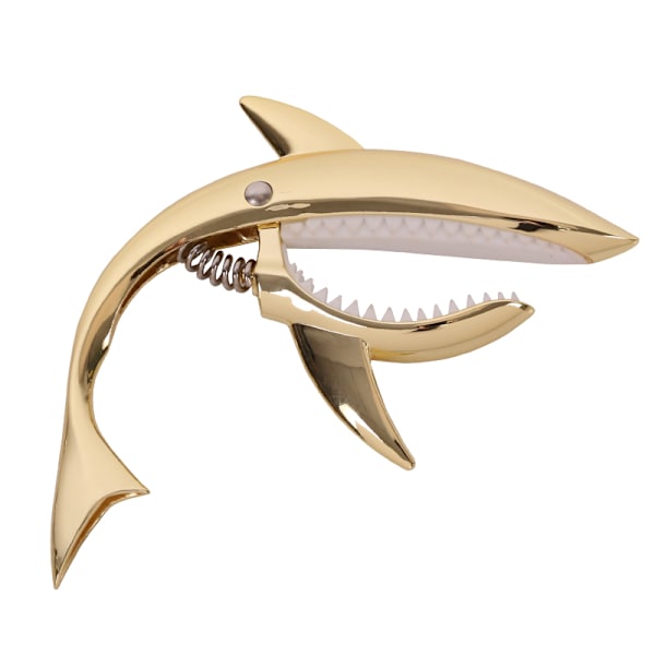 Gitar Capo Shark Akustisk tuner Gitartilbehør Hurtigbytteklemme elektrisk gitar Shark Capo Musikkinstrument Acousti gold
