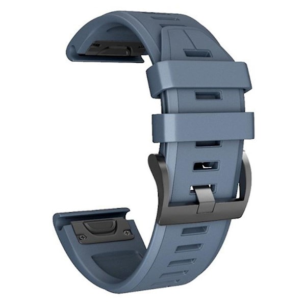 KLB-PWGJ-001 Til Garmin Fenix 7X / 7X Pro Ur Rem 26mm Silikone Urrem Navy Blue