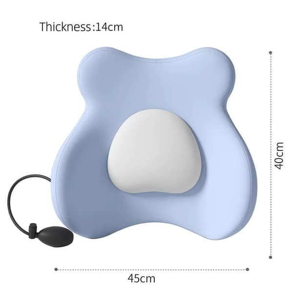 Lændestøttepude, oppustelig ergonomisk (lysegrå) Light Gray