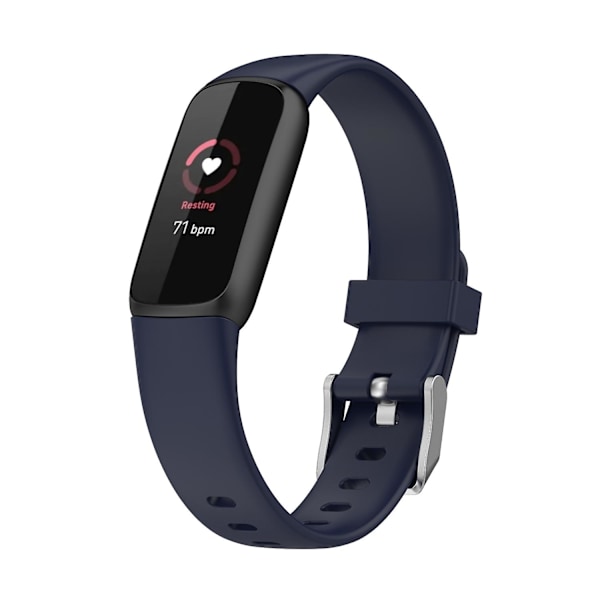 For Fitbit Luxe Silikon Watchband L Dark Blue