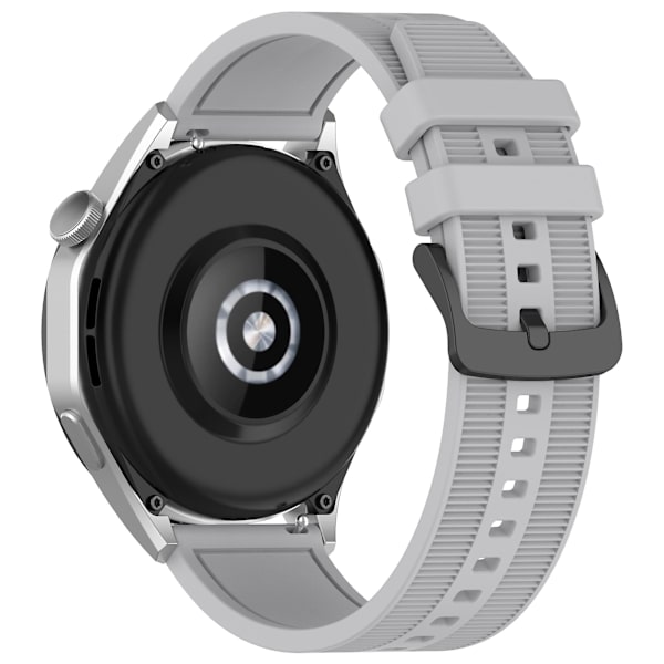 Til Huawei Watch GT 4 / Garmin Venu 2 Watch Band 22mm Blødt Silikone Rem Light Grey