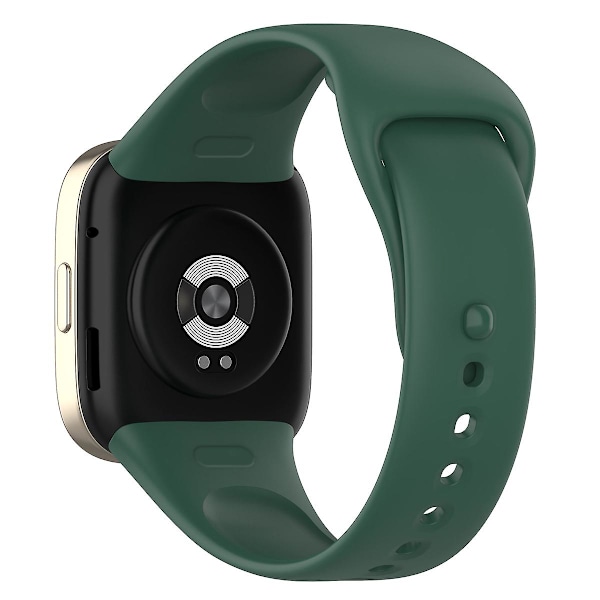 Til Xiaomi Redmi Watch 3/Mi Watch Lite 3 Silikone Urrem Udskiftning Rem Blackish Green