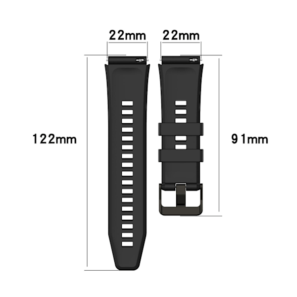 22mm Silikon Watchband for Huawei Watch GT2 46MM Purple