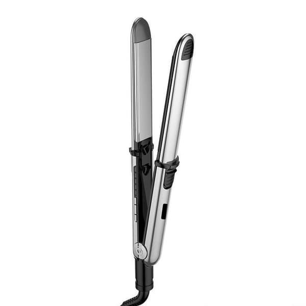 Glattejern - Turmalin keramiske plader, 5 temperaturer med LCD (sort)