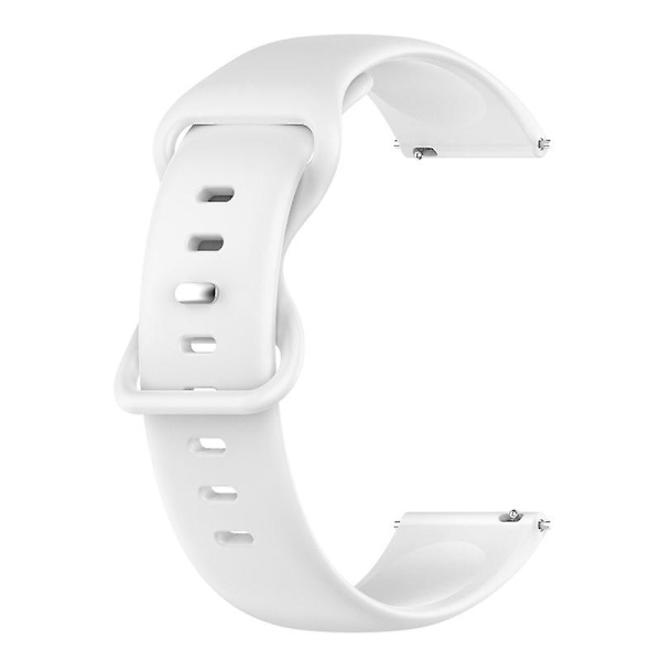 Sport Band Armband för AmazfitBip3 Silica Strap Bälte för Smart Watch Soft Brac White L