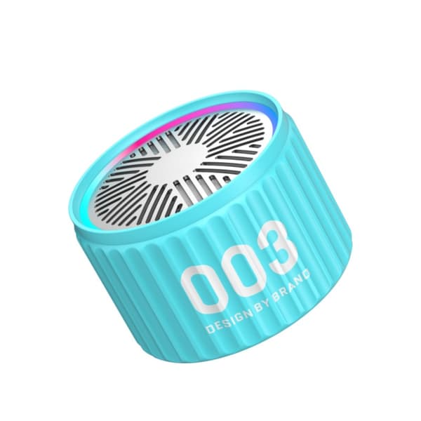 Bluetooth 5.2 Metal Subwoofer Højttaler (Himmelblå)