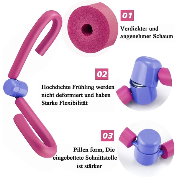 Lårtränare, Bentränare, Lårtrimmer, Bentränare, Multifunktionell Bentränare, Lårtrimmer, Lårmotionscykel, Styrketränare pink