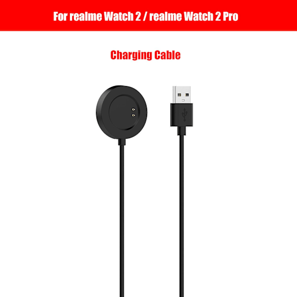 Laddningsställ USB-laddningskabelhållare adapter för Realme Watch 2/watch 2 Pro