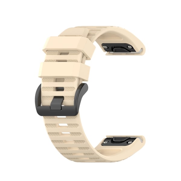 26 mm silikon sportsstropp for Garmin Fenix ​​3 Beige