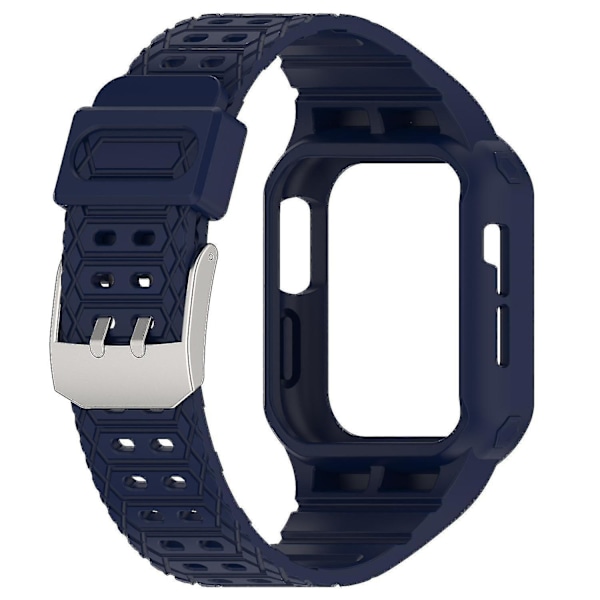 Watch Straps For Apple Watch Series 8/7 41mm/6/5/4/SE/SE (2022) 40mm/3/2/1 38mm Integral Watch Band Dark blue, Dark Blue G Apple Watch Series 9 4