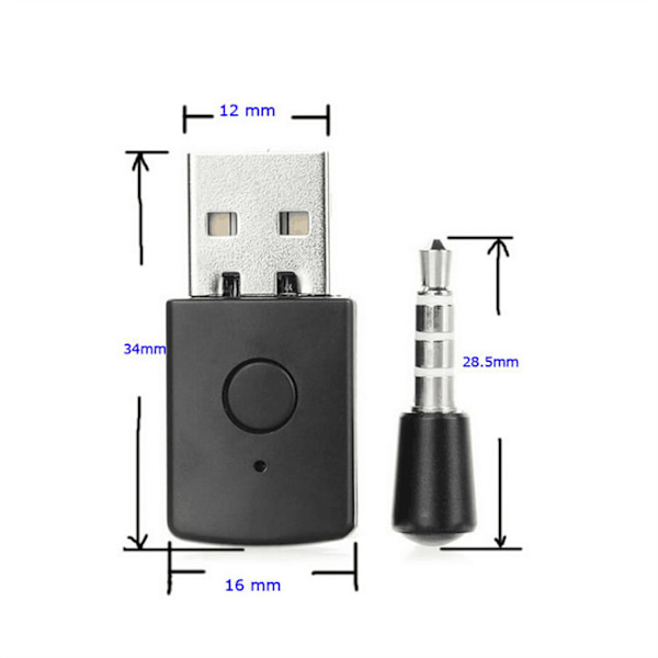 Adapter - Bluetooth 4.0 Usb 2.0 Adapter, för PC5.0 Version Ps4/Ps5 Spelkonsolkontroller