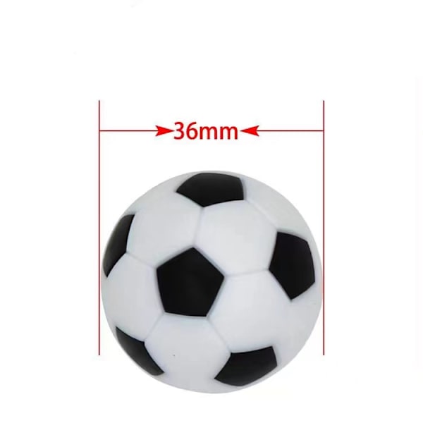 12 pakke glatte hvide bordfodbolde til standard bordfodboldborde Klassiske bordfodboldspil