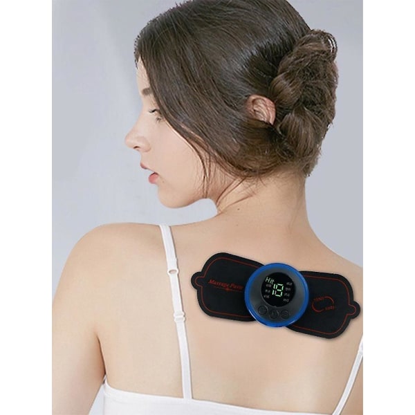 Mini bärbar elektrisk massagelapp för nacke axel cervikal massage lappar självhäftande lägre impedans ersättning nackmassage dynor 3Pc Patch without remote control