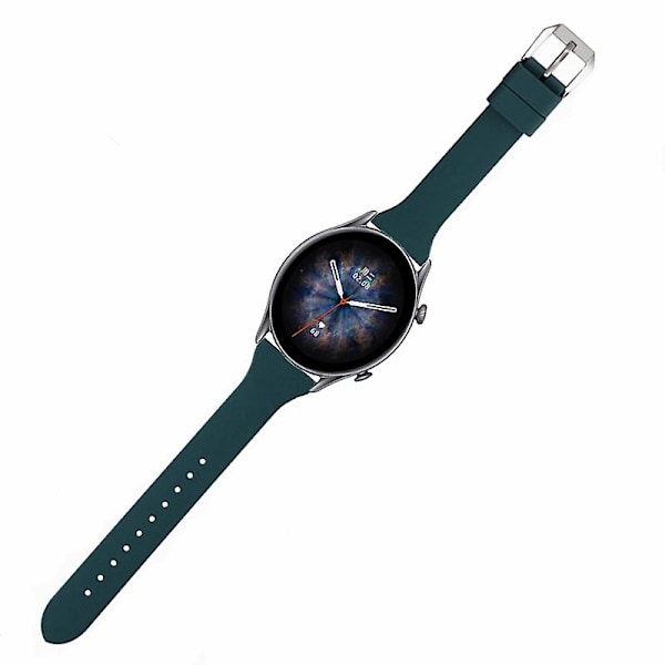 22mm silikonihihna Huami Amazfit Gtr 4/gtr 3/gtr 3 Pro / Huawei Watch Gt 3 42/46mm Blackish Green
