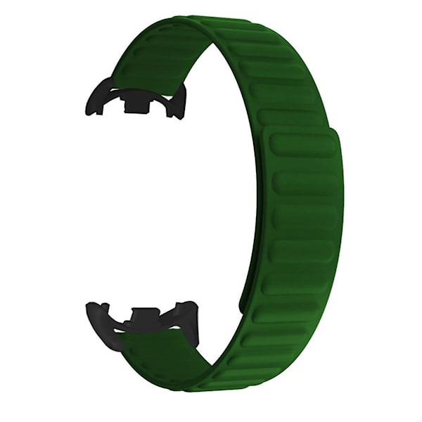 For-Xiaomi 8/8 NFC Smartwatch Magnetisk mjuk, justerbar rem Armbandsarmband Army green