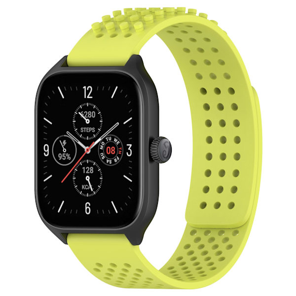 Silikonklockarmband 20 mm Andningsbart klockarmband för Garmin Vivoactive 5/garminactive 5/venu Sq 2 Lime