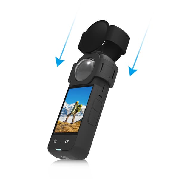Silikonskyddsfodral - För Insta360 X3, Linsskydd för linskropp (svart)