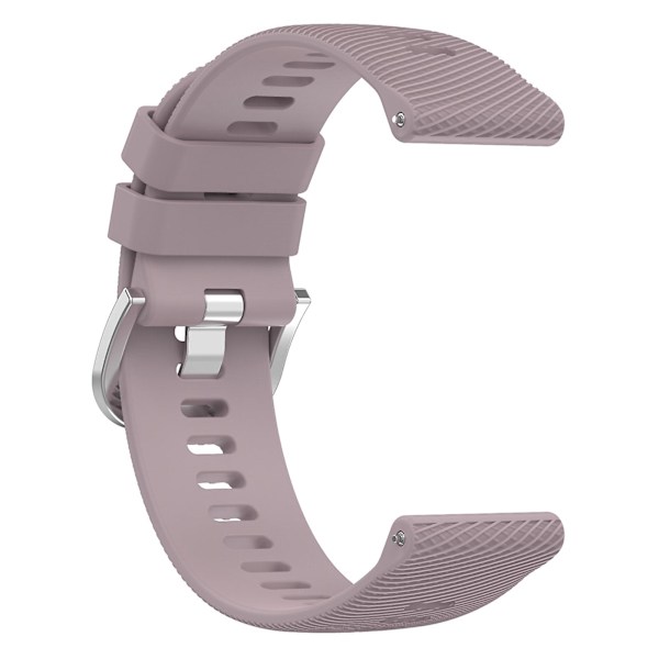 For Garmin Forerunner 265 Silikone Urrem 22mm Krydsstribet Blød Sport Udskiftnings Rem Light Purple