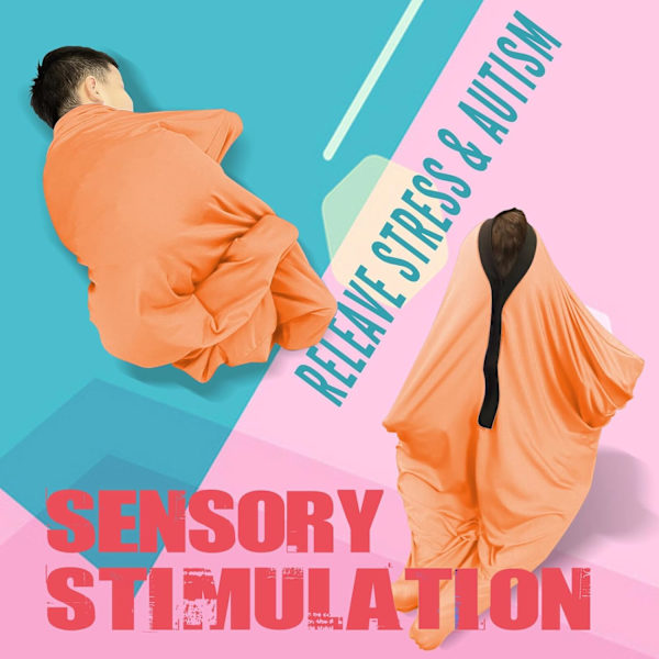 Strømper - Sensorisk strækbody til stresslindring, størrelse M (Orange)