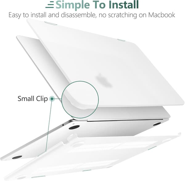 Fodral för MacBook Air 14 tum (A2779/A2918/A3185/A3112), frostat (solid rosa) Solid Pink A2779/A2918/A3185/A3112