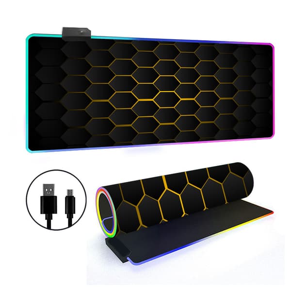 Musematte - Med Rgb 14 Lysmodus Sklisikker Base (Stil 17, 300*800*4Mm)