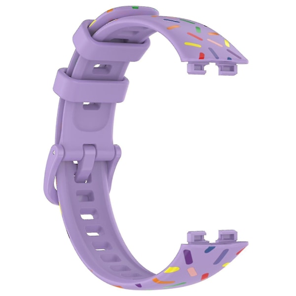 Huawei Band 8:lle suunniteltu silikoniranneke Purple, Purple F Huawei Band 8