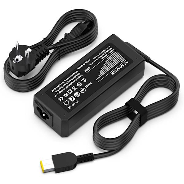 Laddare för 65W Lenovo bärbar dator Thinkpad T440 T440s T450 T450S T460 T460S T470 nätadapter