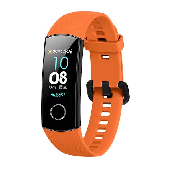 Silikonarmbånd Rem for Honor Band 5 Orange F Other Huawei Models