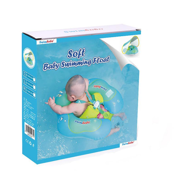 Baby Ring Float Uppblåsbar Nyfödd Baby Midja Float Liggande Simring Pool Leksaker Simring Leksak L