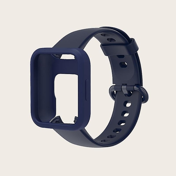Til Xiaomi Redmi Watch 2mi Watch 2 Lite Watch Band Rem + Watch Case - Elfenbenshvid/Elfenbenshvid Ocean blue E Xiaomi Redmi Watch 2