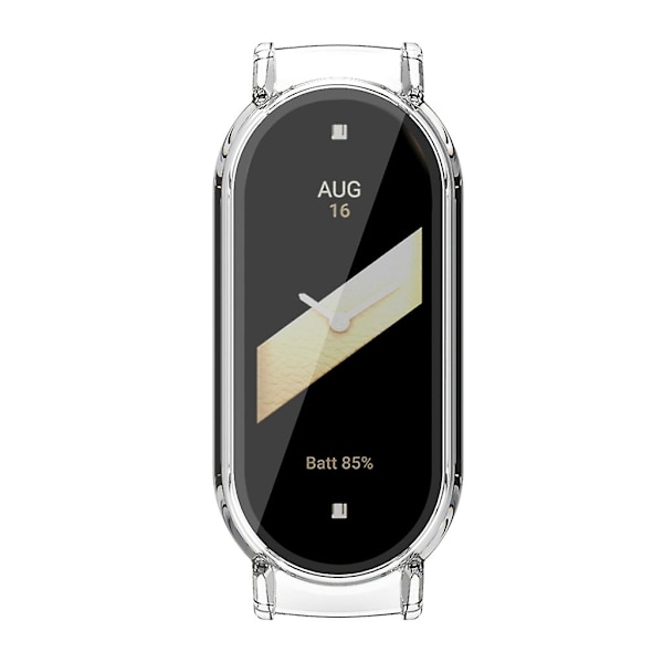 För 8/8 NFC Full Edge-Screen Protector Case Watch Bumper-Shell Dammtätt cover Transparent
