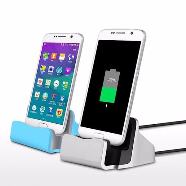 Type-C-pikalatausasema Työpöydän USB C 3.1 -telakka-laturi kaapelilla Huawei P9 Plus -älypuhelimille Black
