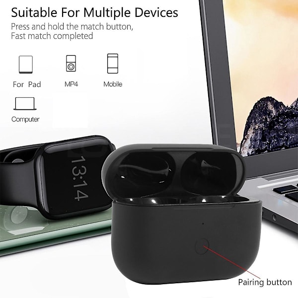 Trådløs opladningsetui til AirPod Pro - 660 mAh - Sort