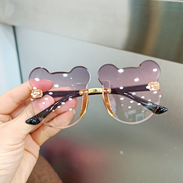 Børn Solbriller Bjørn Shape Børn Briller Trendy Piger Drenge Solbriller Tegnefilm Briller Skærm Driver Goggles Anti-refleks 4
